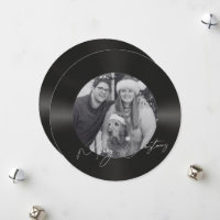 Retro vinyl record photo christmas