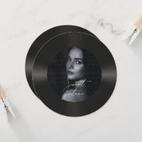 Retro vinyl record photo sweet 16 birthday