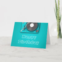 Retro vinyl record player music lover birthday