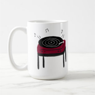 Retro Vinyl Record Player Music Lover Gift Coffee Mug