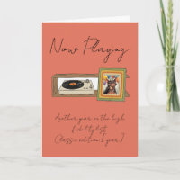 Retro Vinyl Record Player Photo Personalised