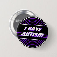 Retro Vinyl Record Purple I Have Autism