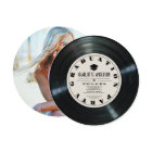 Retro Vinyl Record Tan Graduation Photo