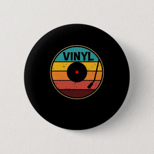 Retro Vinyl Record - Vintage Vinyls LP Record 6 Cm Round Badge