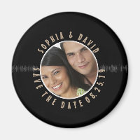 Retro Vinyl Record Wedding PHOTO SAVE THE DATE