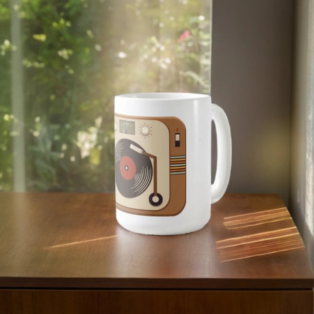 Retro Vinyl Turntable Mug (Creator Uploaded)