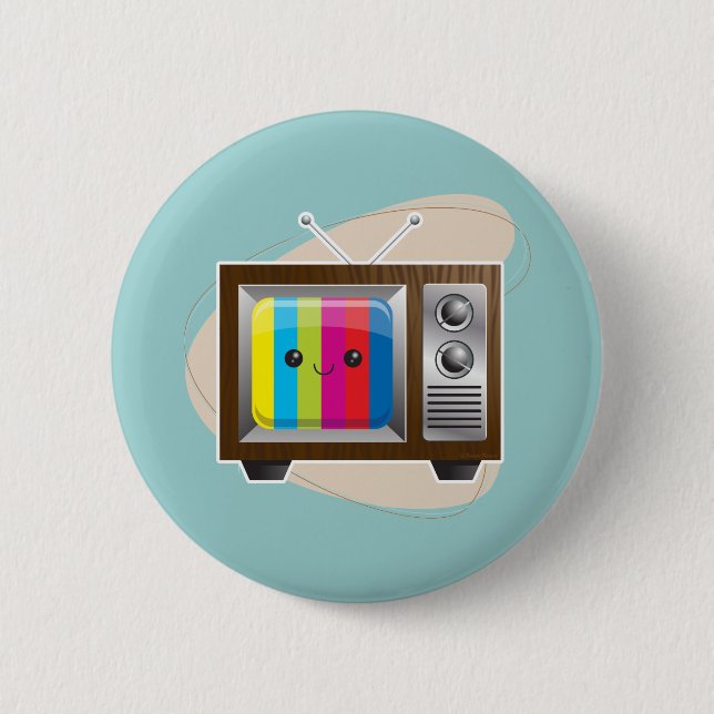 Retro Vision 6 Cm Round Badge (Front)