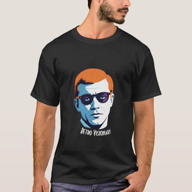 Retro Visionary Pop Art Head T-Shirt (Front)