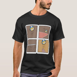 Retro Volleyball Coach Spike Volleyball Player T-Shirt