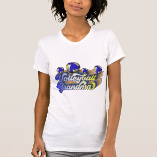Retro Volleyball Grandma Sublimation Design T-Shirt