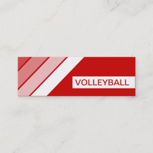 retro VOLLEYBALL Mini Business Card