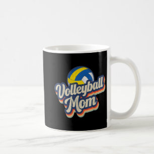 Retro Volleyball Mum Fun Vintage Softball Mum Moth Coffee Mug