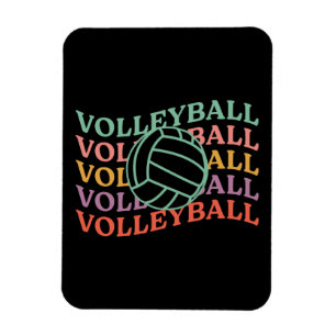 Retro Volleyball Sport Magnet