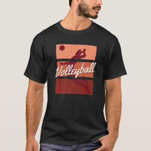 Retro Volleyball Sport Player Coach Vintage Beach T-Shirt