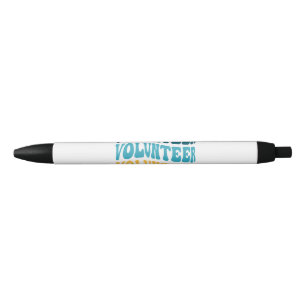 Retro Volunteer Black Ink Pen