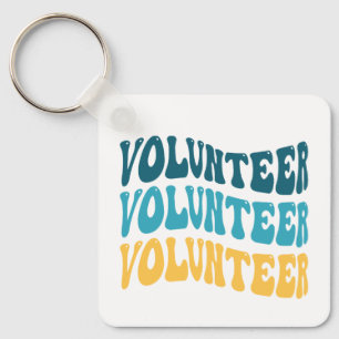 Retro Volunteer Key Ring