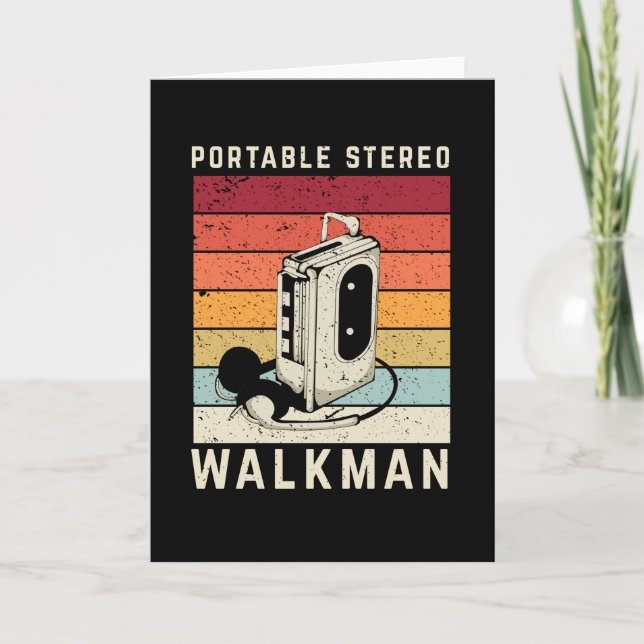 Retro Walkman Music Card (Front)