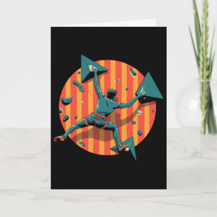 Retro Wall Climber Indoor Bouldering Sport Gifts M Card