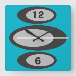 Retro Wall Clock - Custom Background Colour!