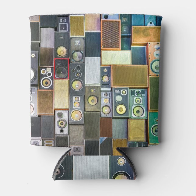 Retro Wall-Hung: Vintage Speaker Design Can Cooler (Front)