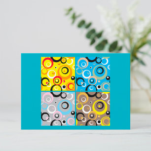 Retro Wallpaper Invitations