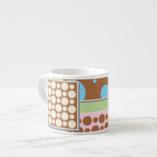 Retro Wallpaper Patchwork Espresso Mug