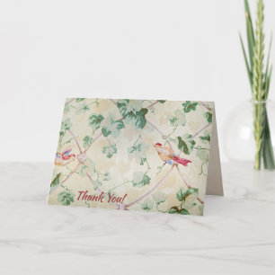 retro wallpaper thank you card