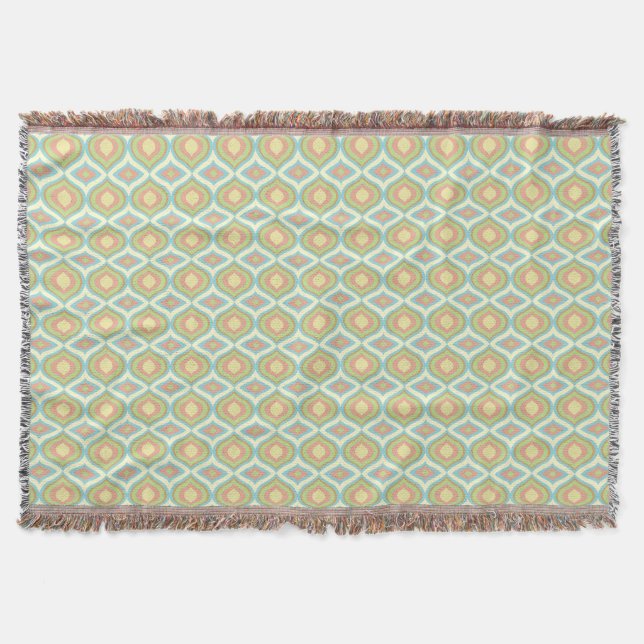 Retro Wallpaper Throw Blanket (Front)