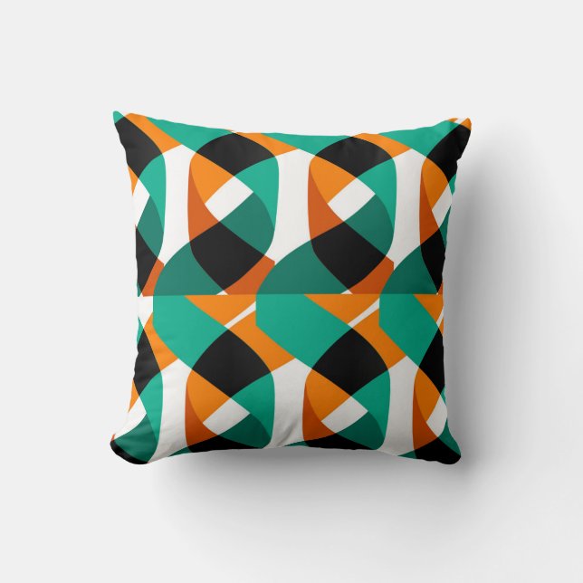 Retro Wallpaper: Vintage Design Cushion (Front)