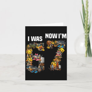 Retro was 6 7 Birthday 67 Brainrot Boys Kid Cute Card