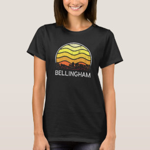 Retro Washington Bellingham Visitors Skyline Vinta T-Shirt