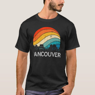 Retro Washington Vancouver Skyline Vintage Urban S T-Shirt