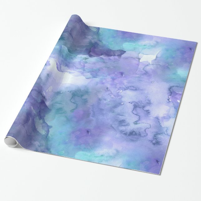 Retro Watercolor Texture Wrapping Paper (Unrolled)