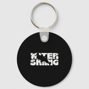 Retro Waterskiing Vintage Water Ski Skiing Sport W Key Ring