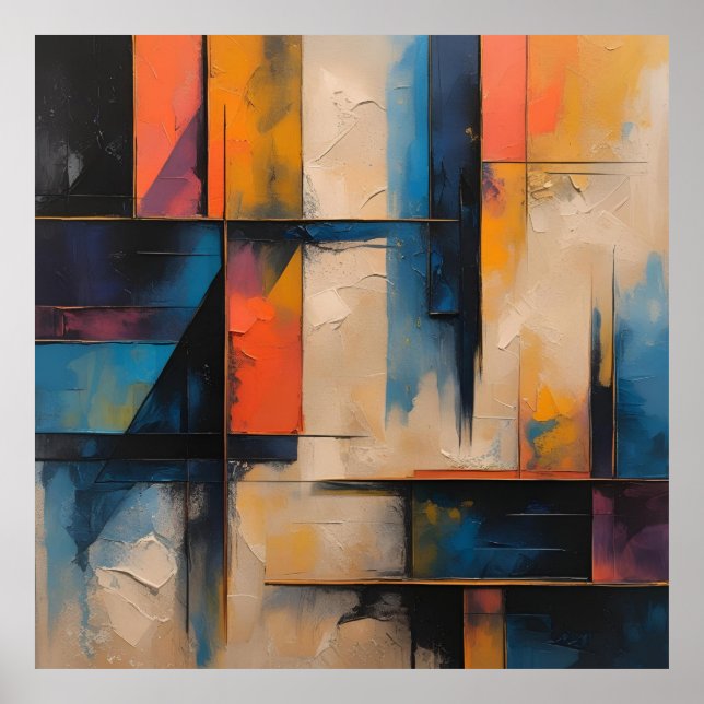 Retro Wave Design 01 Poster (Front)