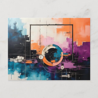 Retro Wave Design 04 - Postcard