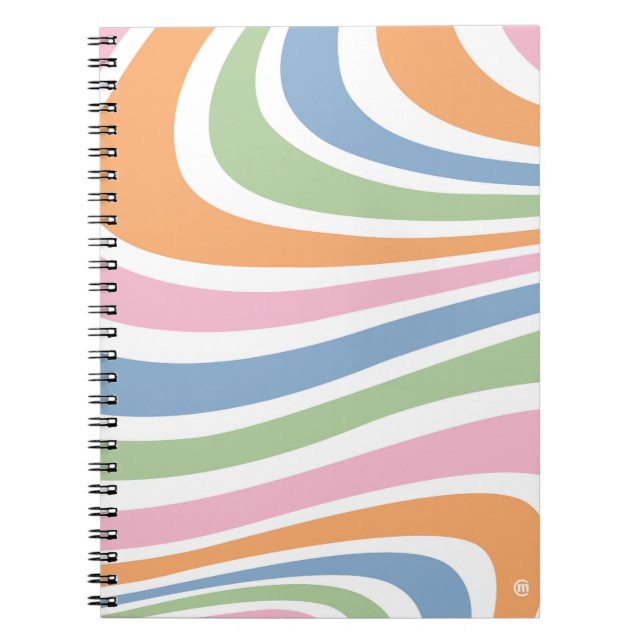 Retro Wave Design Notebook (Front)