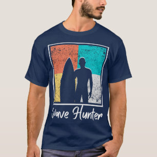 Retro Wave Hunter Surfer Surfing Surf T-Shirt