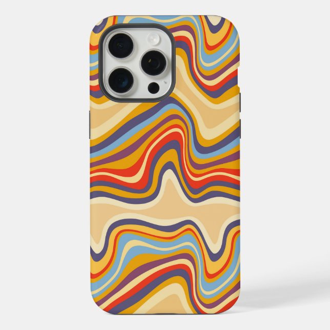 retro wave seaside iPhone case (Back)