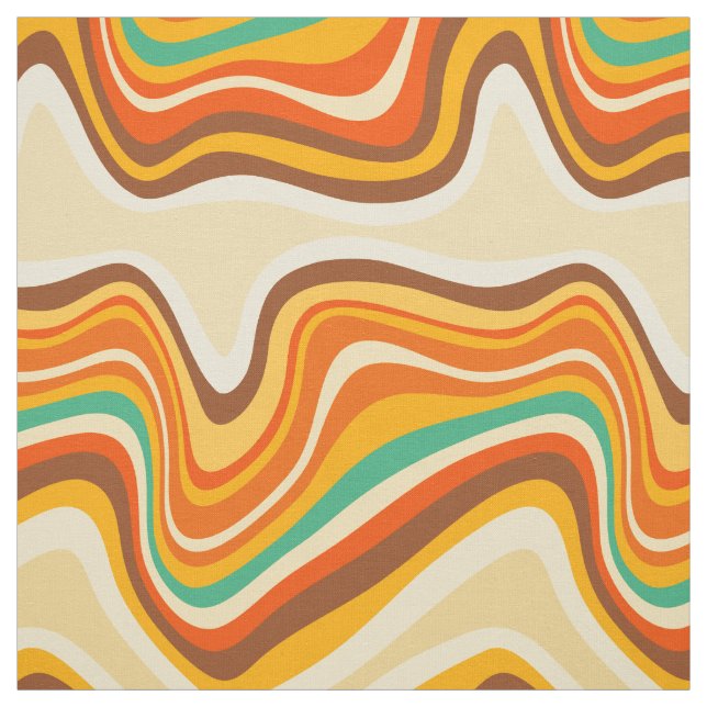 retro wave warm fabric (Swatch)