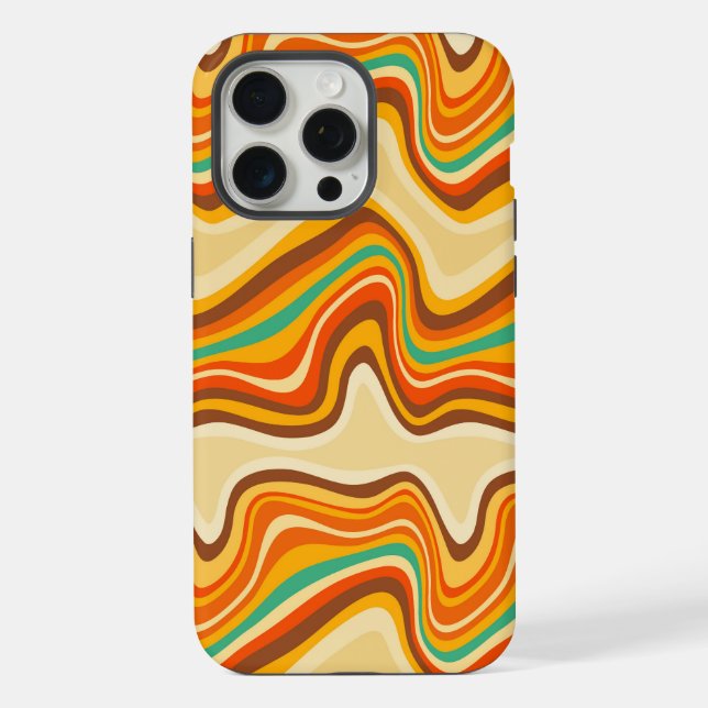 retro wave warm iPhone case (Back)
