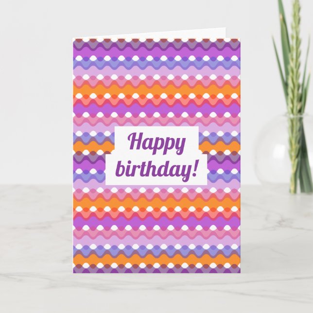 Retro Waves Card (Front)