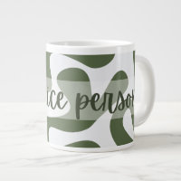 Retro Wavy 'Be A Nice Person' Jumbo Mug