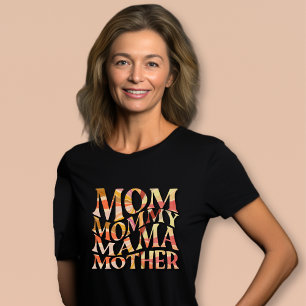 Retro Wavy Summer Sunset Vibes Mother's Day T-Shirt