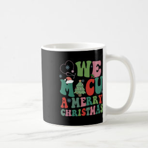 Retro We Micu A Merry Christmas Medical Icu Rn Aid Coffee Mug