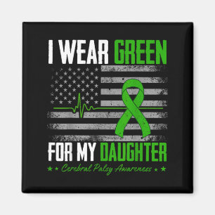 Retro Wear Green for Daughter Cerebral Palsy Magnet