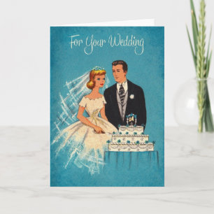 Retro Wedding Greeting Card