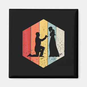 Retro Wedding Vintage Wedding Cool Bride Groom Eve Magnet
