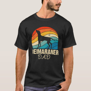 Retro Weimaraner Dog Lover Puppy Men Dad T-Shirt