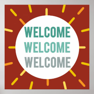 Retro Welcome Event/Church Sign